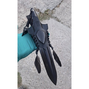 ЧОРНИЙ ЗУБ ІІ ніж ручної роботи майстра Павла Гончаренка, сталь к110 в ламінаті 61 HRC. Photo 3